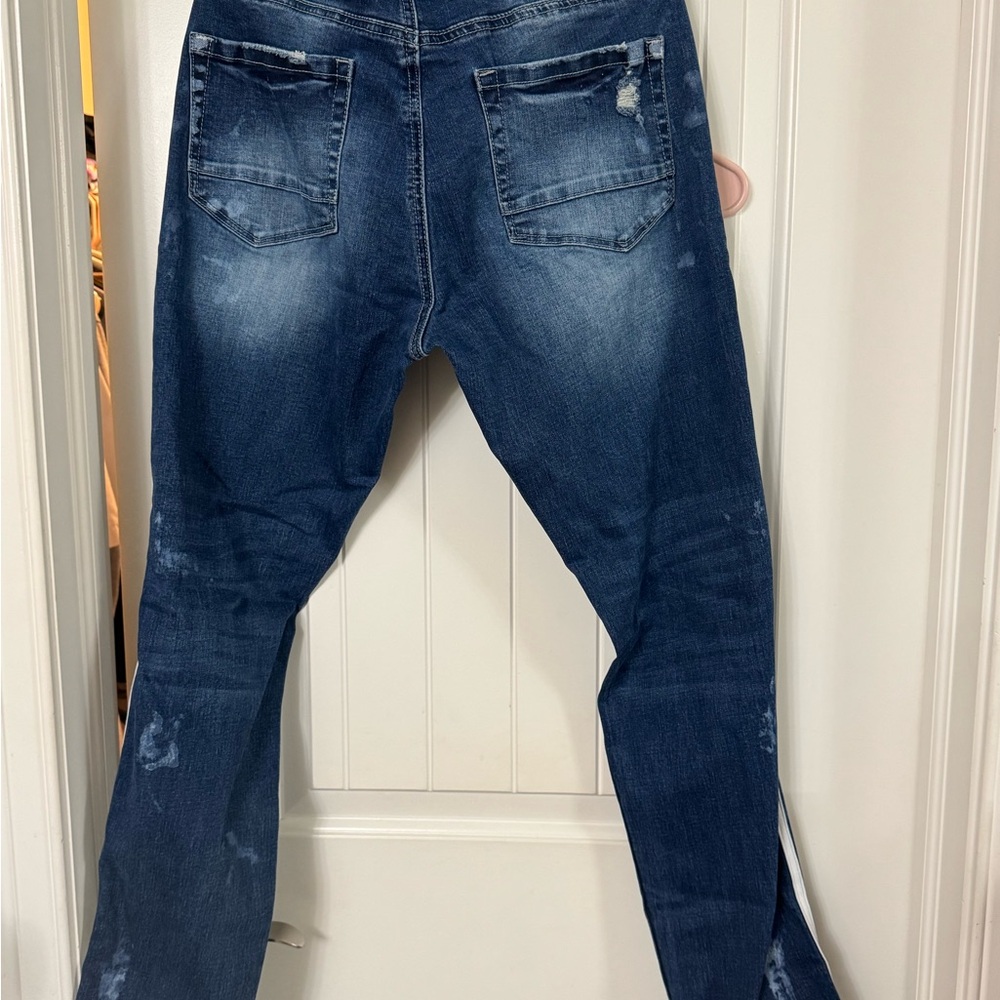 Supreme Blue Straight Jeans Classic Denim